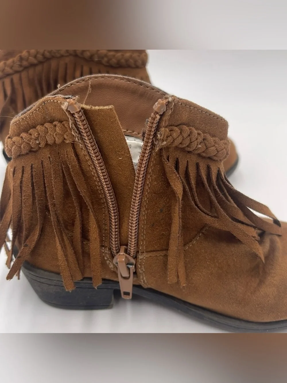 Paris Blues Brown Suede Boots - Kids Size 10